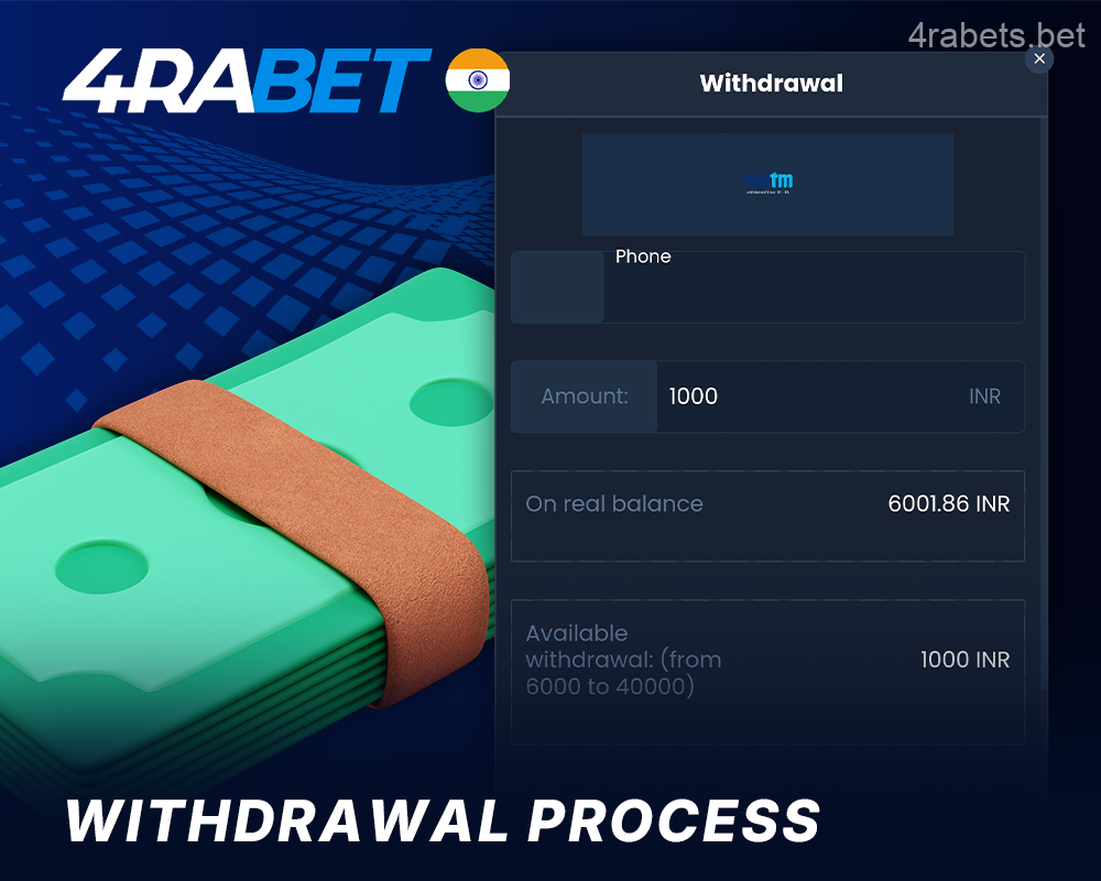 How to withdraw your winnings from 4rabet India
